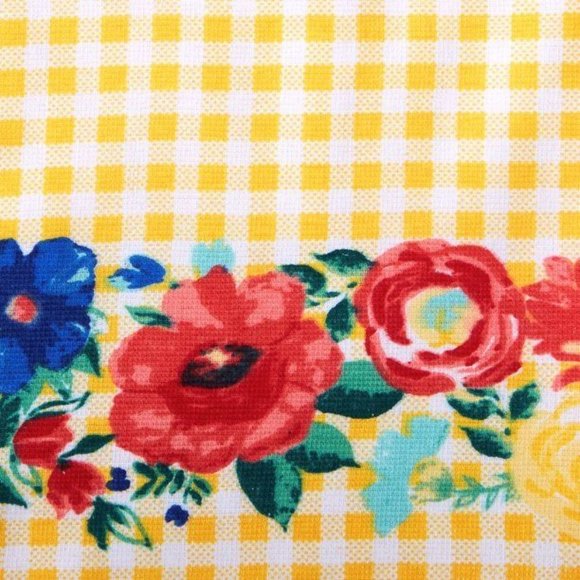 The Pioneer Woman Gingham Floral 2-Piece Kitchen Towel Set - Picture 3 of 5